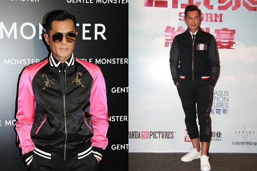 古天乐必备单品！最爱穿白色波鞋搭Bomber Jacket