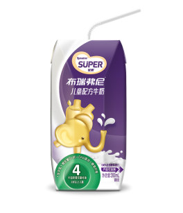 圣元优博布瑞弗尼牛奶天然营养,为国产优质液奶代言