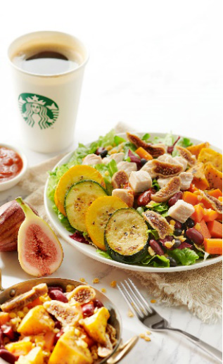 星巴克推出全新星级轻餐 三款暖食沙拉率先上市