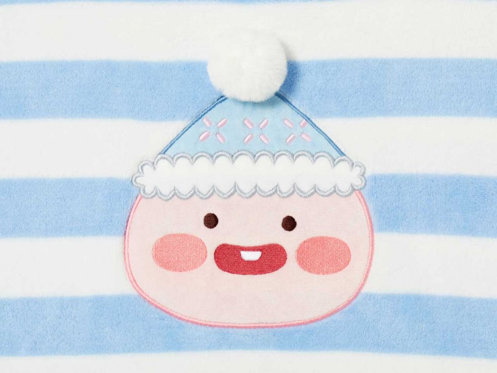 韩国kakao friends推出冬季睡衣!Apeach戴着毛毛冷帽!造型超可爱!