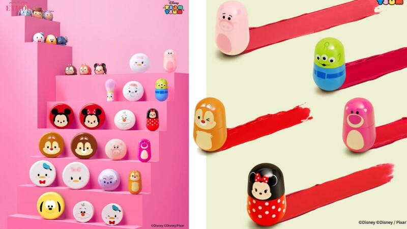 ETUDE 2020年迪士尼联名TSUM TSUM系列！从底妆到腮红、刷具样样齐全